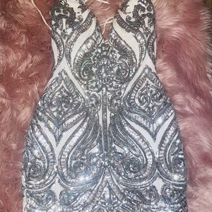 Glittery short party dress